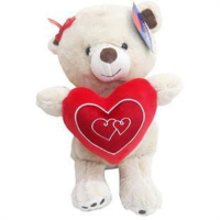 HALLEY 30CM KAPLİ KIRMIZI TOKALI AYI