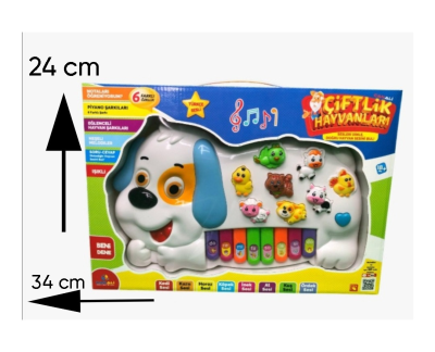 KÖPEK ŞEKİLLİ EĞİTİCİ PİYANO
