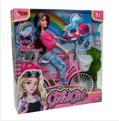 KUT 29CM BİSİKLETLİ AKSESUARLI BEBEK