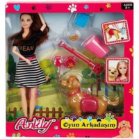 KUTU BARBY KÖPEKLİ BEBEK