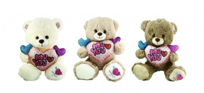PELÜŞ KALPLİ 30 CM AYICIK ME-YOU