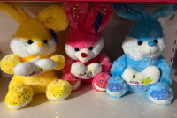 PELÜŞ PULLU KALPLİ TAVŞAN