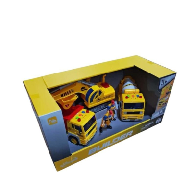 SÜRTMELİ SESLİ ÜÇLÜ İNŞAAT SETİ